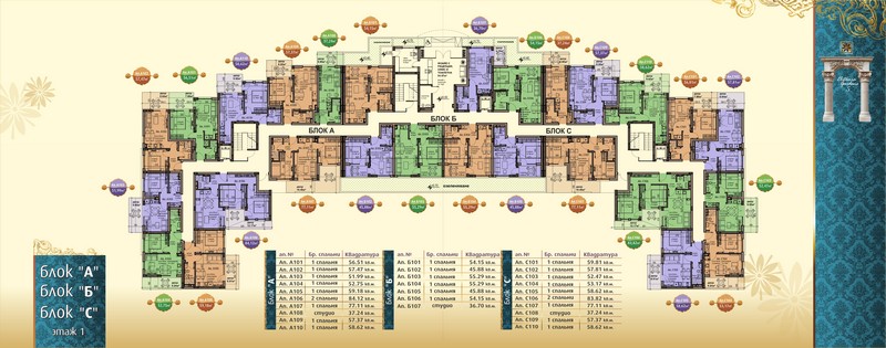 Elitonia Gardens 5 план первый этаж