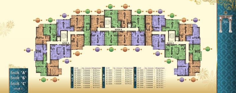 Elitonia Gardens 5 план пятый этаж